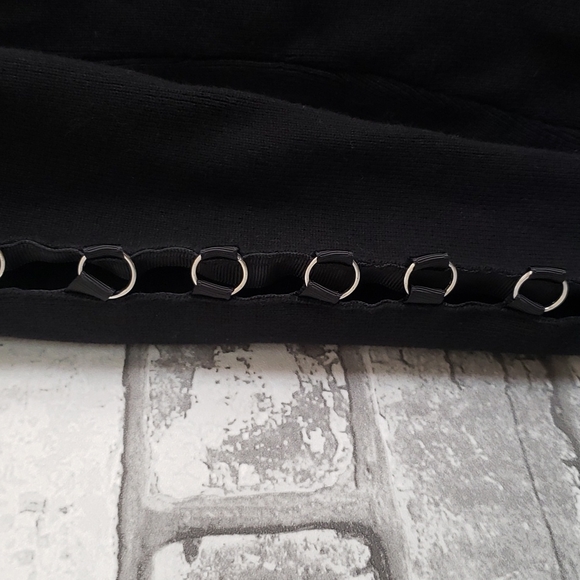 Top shop black one sleeve sweater size 4 - Picture 2 of 6